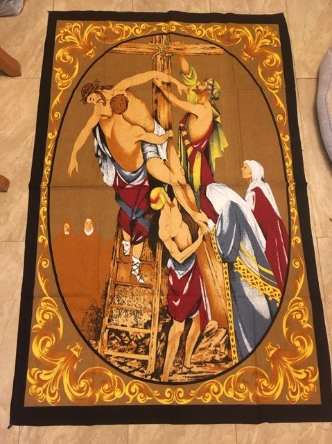 Jesus Christ Crucifixion off the Cross Tapestry