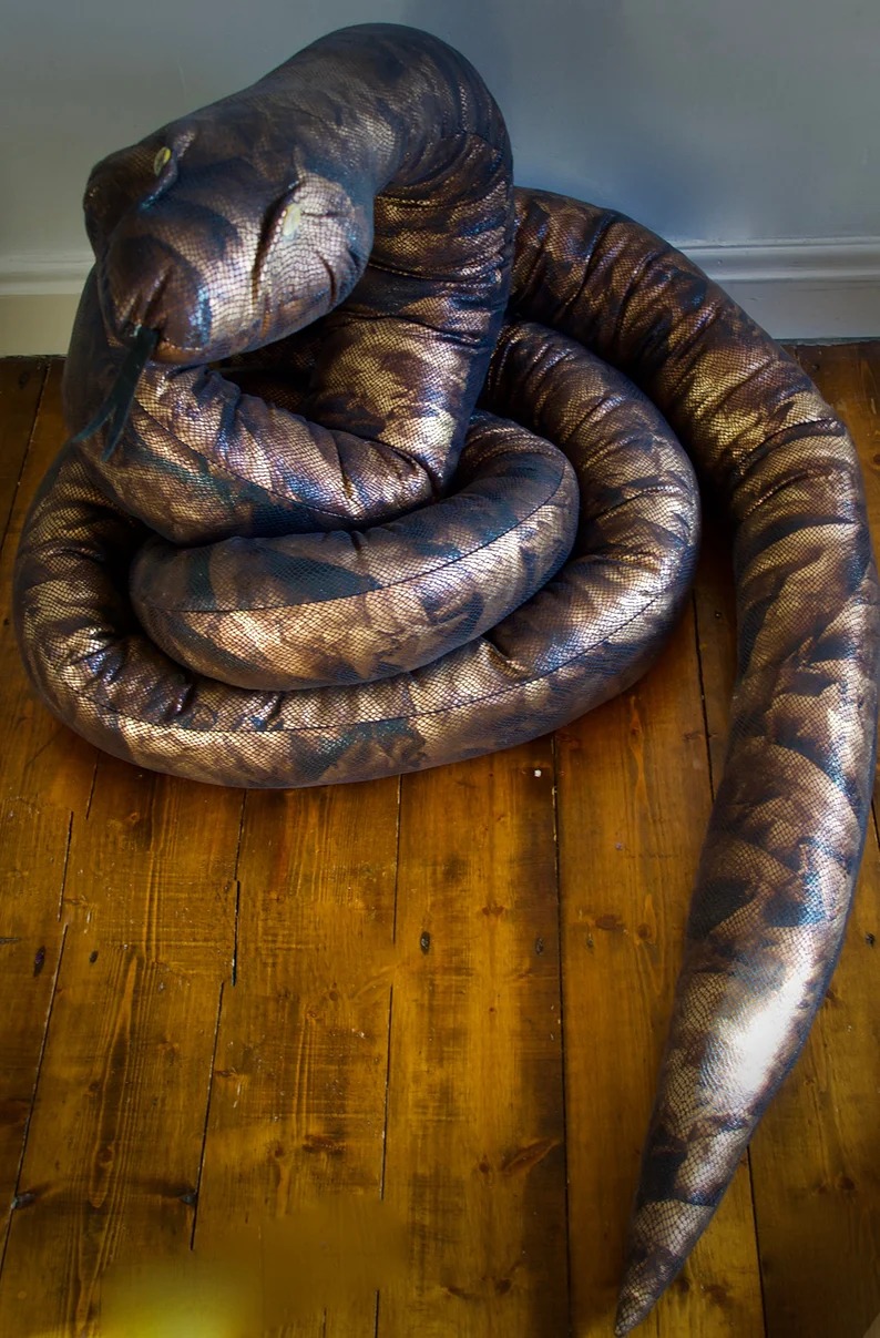 Halloween Stuffed Snake, Super long approx 10ft Nagini, Harry Potter, School Pro