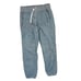Athleta Womens 4 Retreat Linen Joggers Jogger Pants Blue 530642