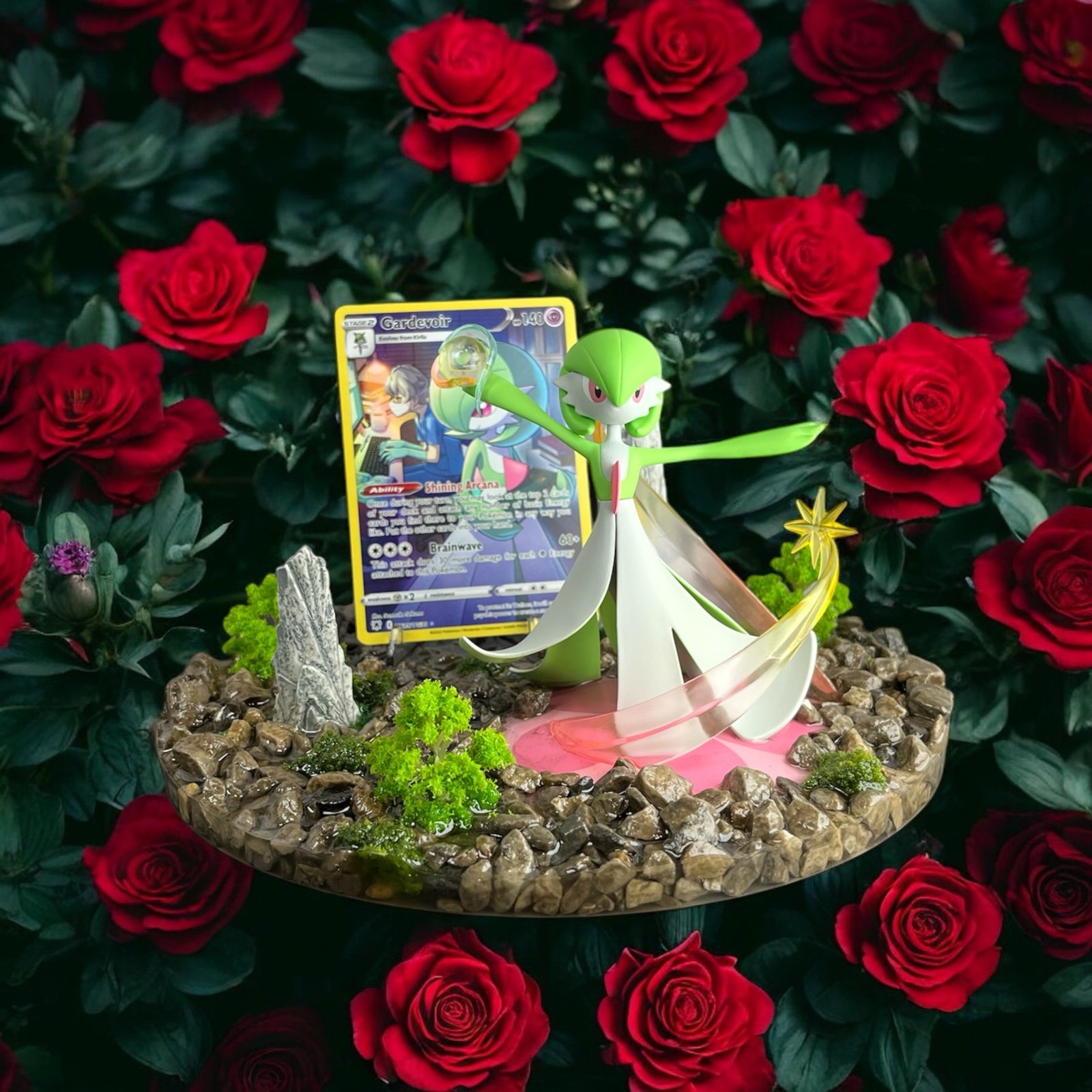 Pokemon Card Display Premium Collectible Piece - TCG Holder Stand - Gardevoir