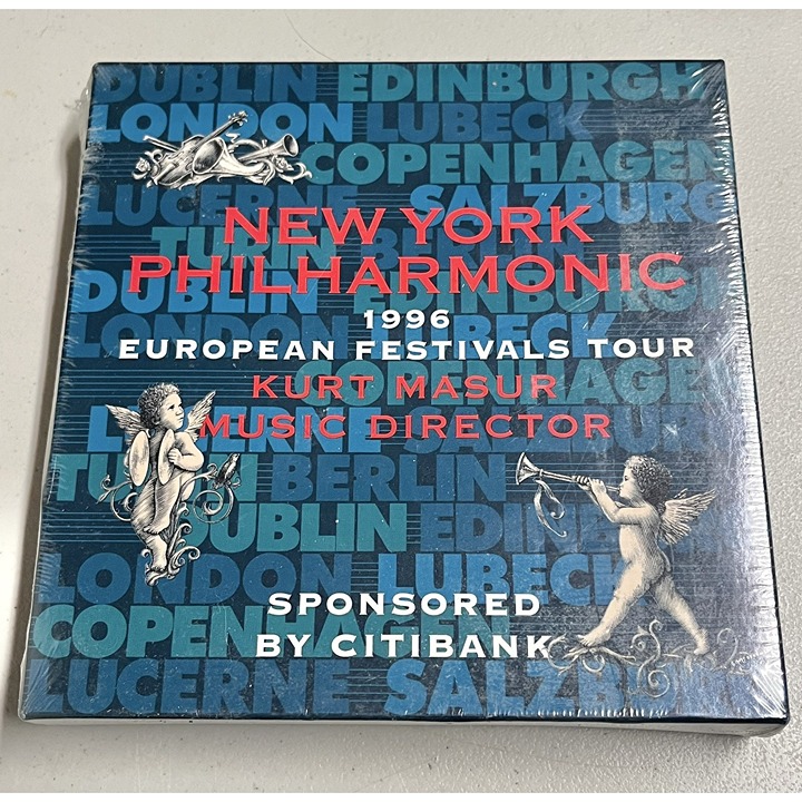 New York Philharmonic 1996 European Festivals Tour Kurt Masur Music CD Sealed!
