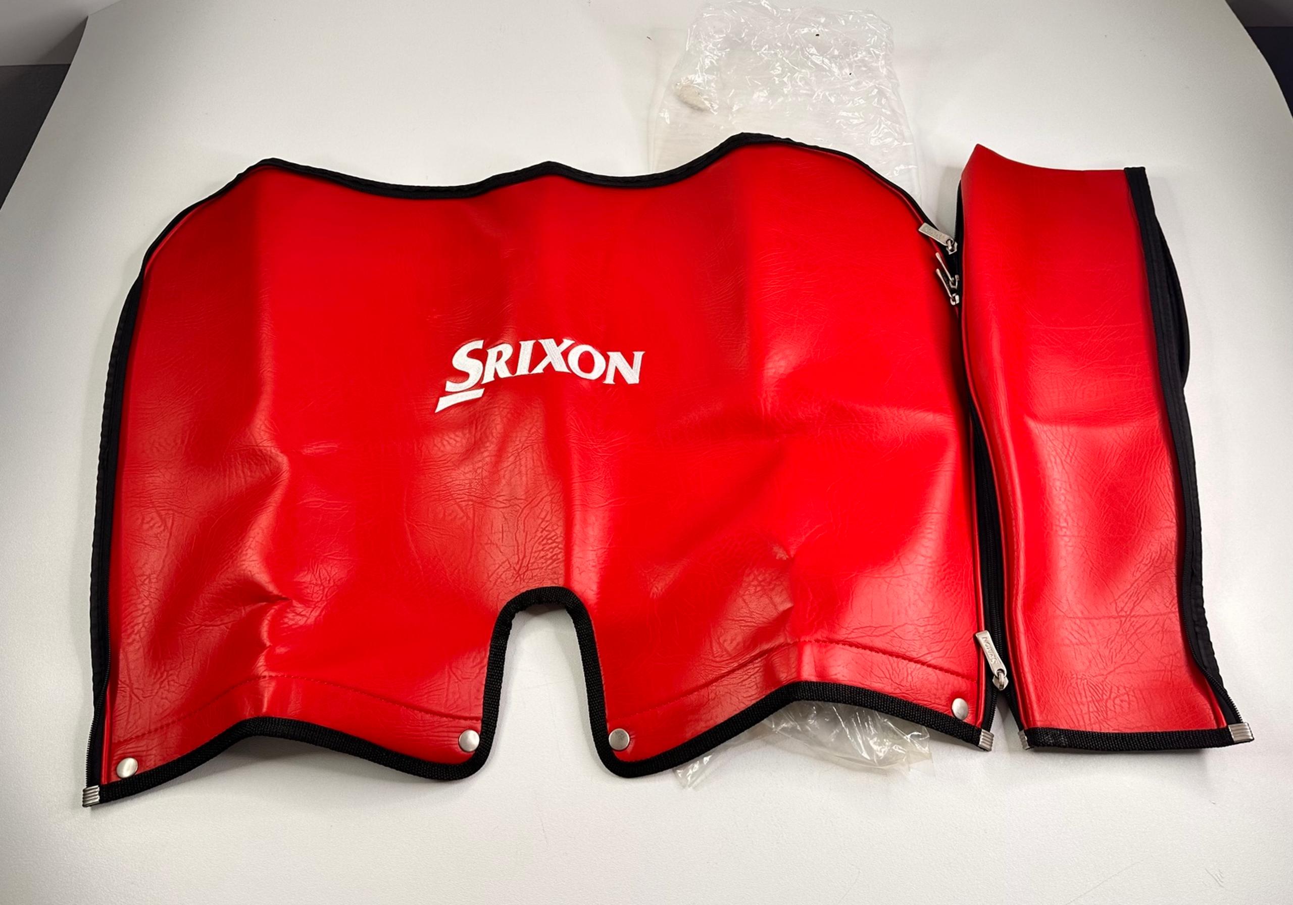Srixon Golf Bag Rain Cover Leather Red