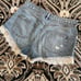 Free People Lace Trim Distressed Shorts
