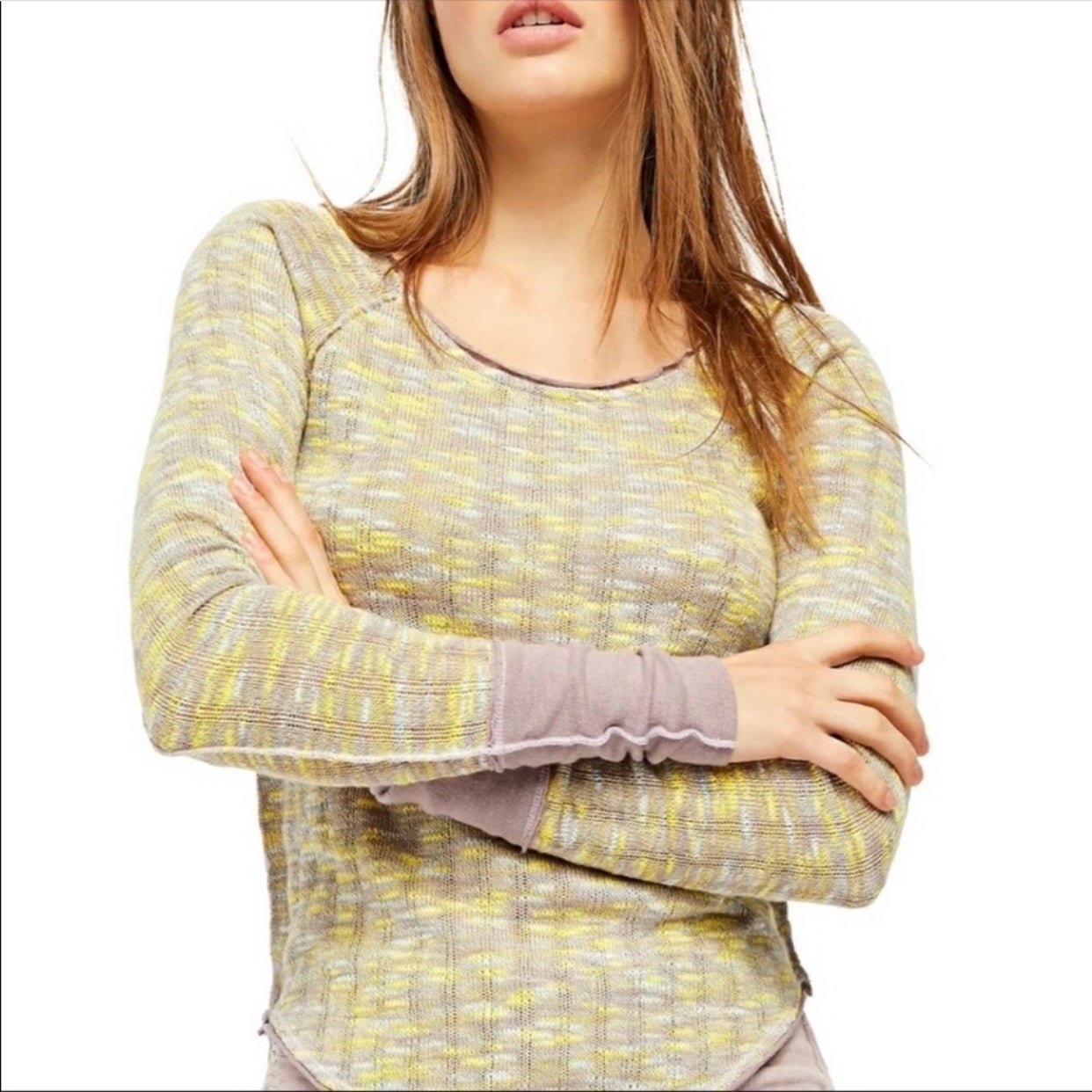 NWT Free People Sea Combo Spaced Out Top Size Medium