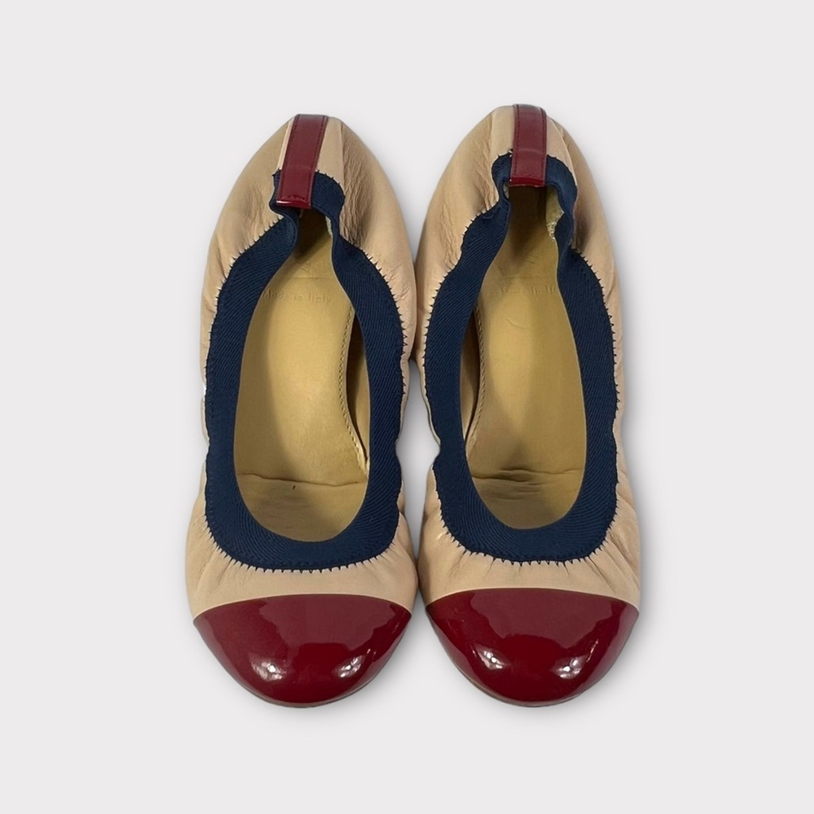 J.Crew Mila Cece Leather Cap Toe Ballet Flats Size 7