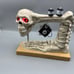 Halloween 2024 Spooky Animated Skeleton Sewing Machine
