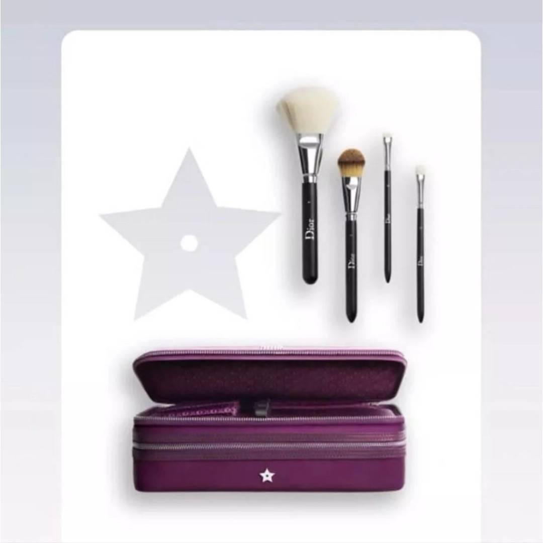 NW IN BOX DIOR BACKSTAGE LIMITED EDITION BRUSH SET & COSMETIC CASE