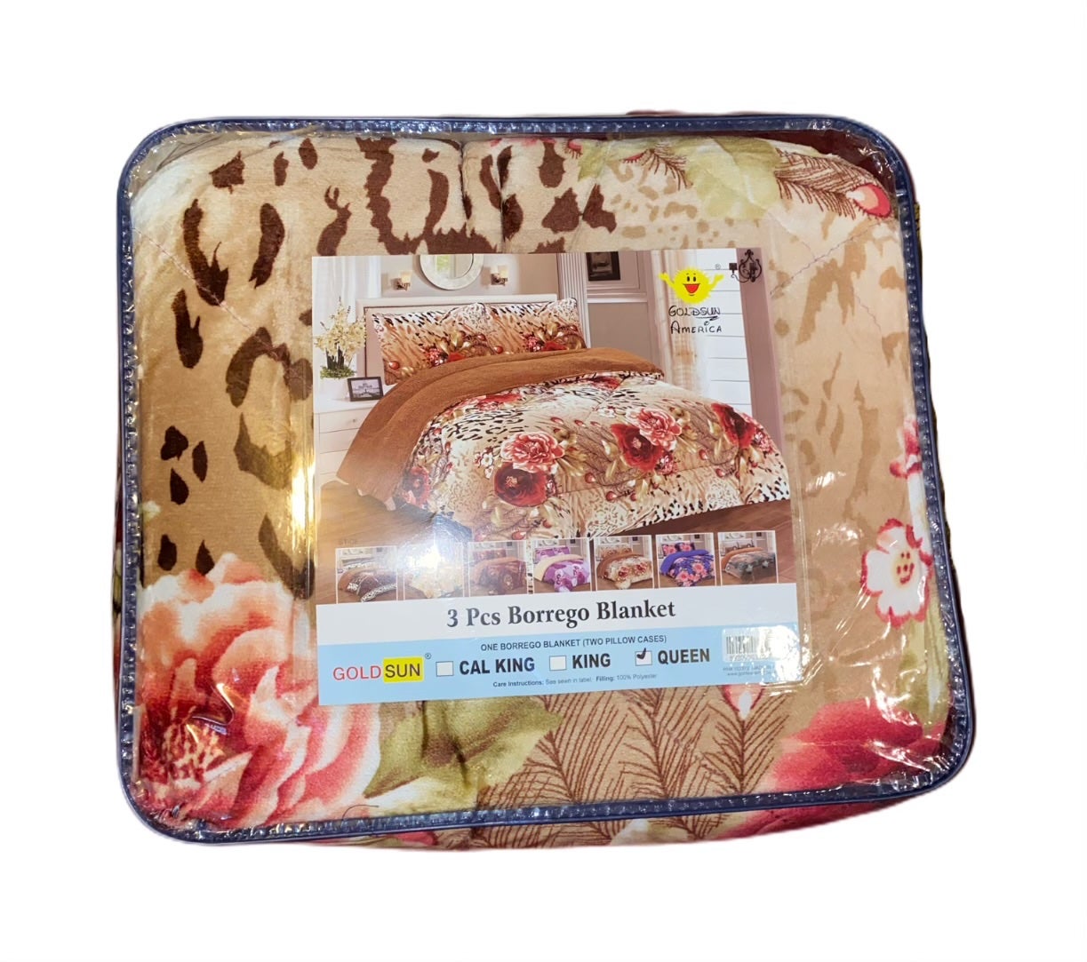 Borrego soft plush blanket set