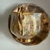 Striking Royal Albert Gold pastel sponge paint style bone china cup and saucer