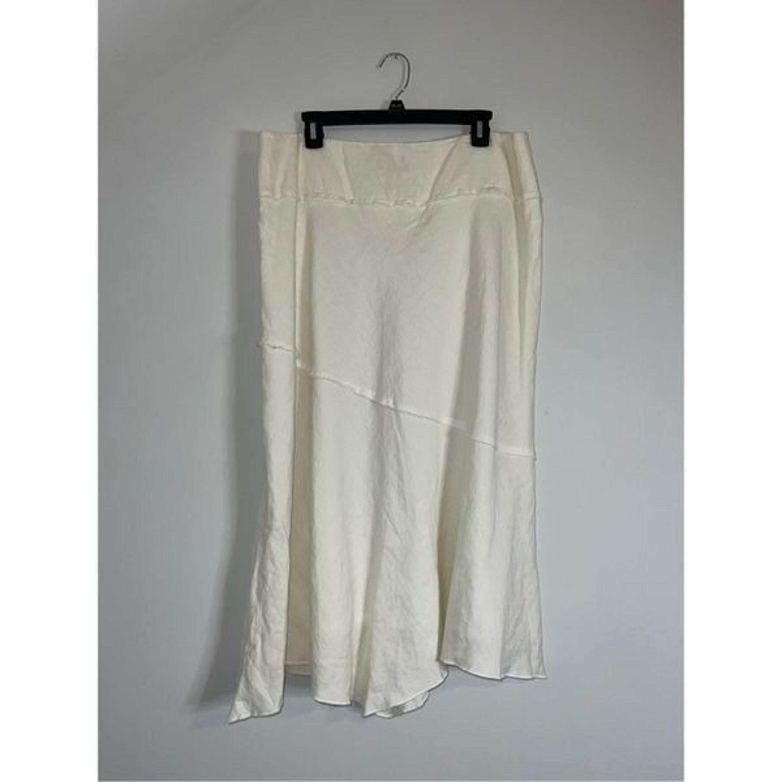 Women’s white/cream Linen Skirt size 16