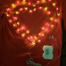 Valentine's Day Window Lights, 2 Pack 13.4 Inch Valentine Window Lighted