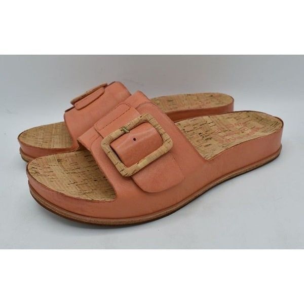 Kork Ease Womens Size 10 Tutsi Buckle Orange Full Grain Leather Sandals 18140