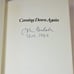 SIGNED & DATED, Coming Down Again, John Balaban, First Edition, First Printing