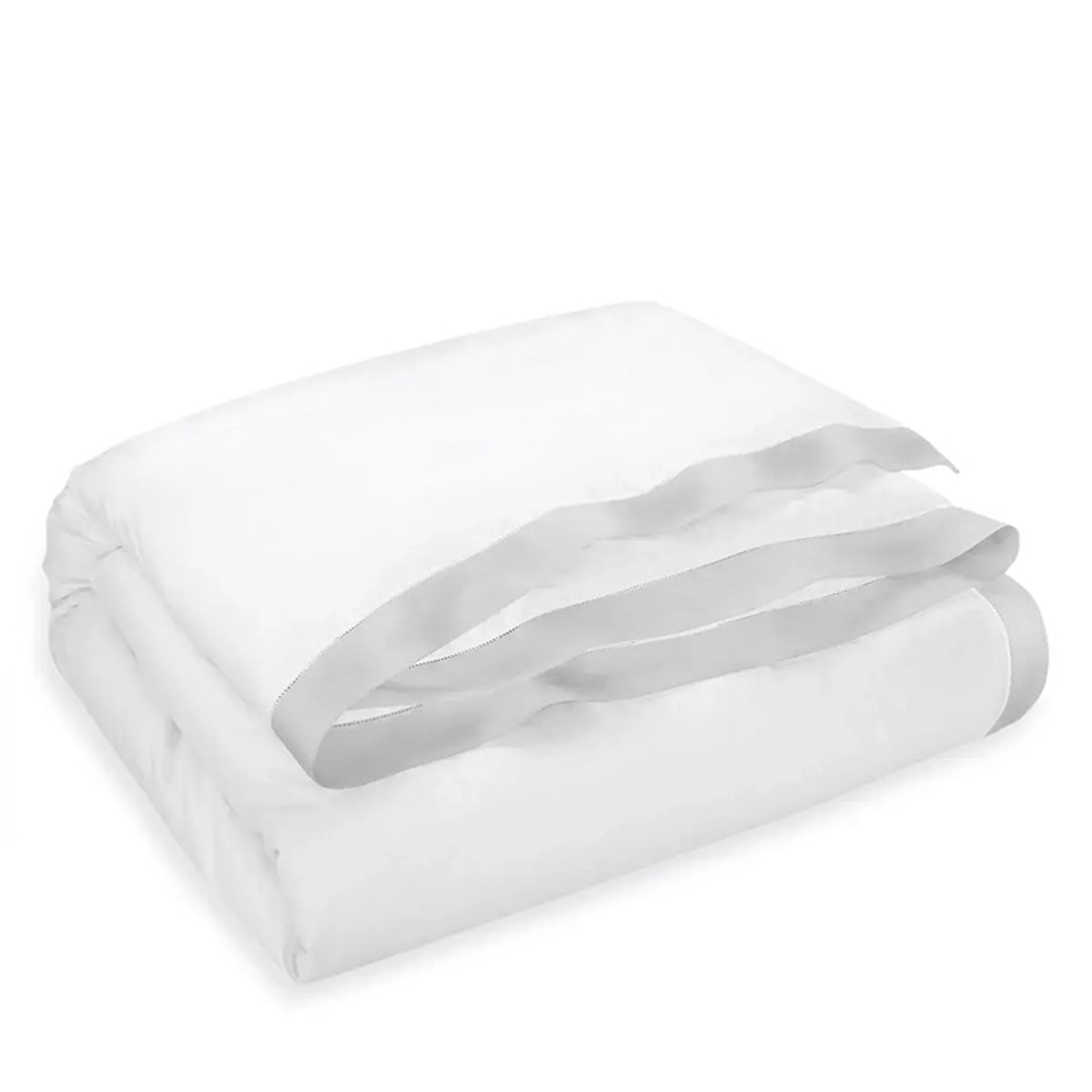624TC Organic Cotton Sateen Border King Duvet Cover $470 Platinum - Ralph Lauren