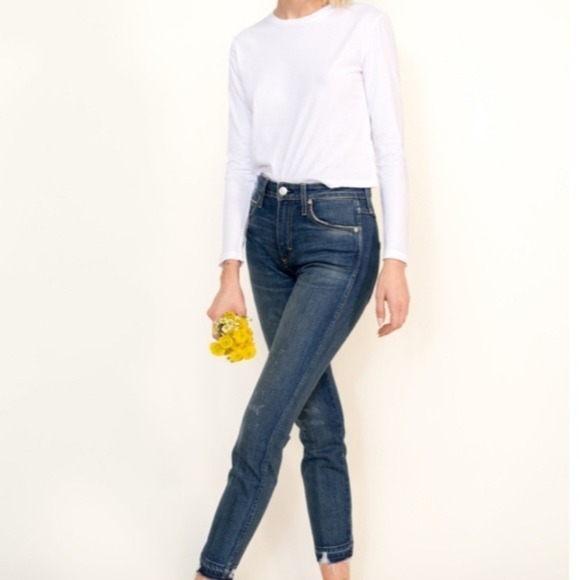 Amo High Rise Crop Stix in Rambler New