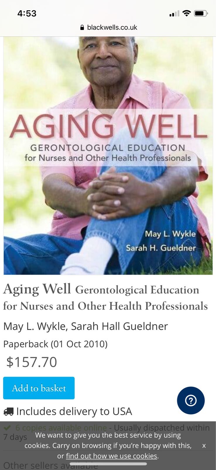 aging well nursing book