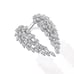 NEW Silver Angel Wings Opening Adjustable Ring