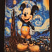 Disney Starry Night Canvas Prints