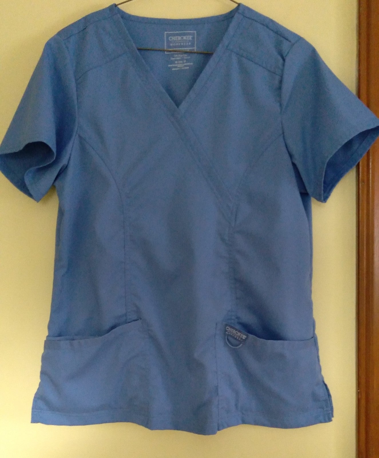 Ceil Blue size small/petite scrubs-3 sets