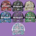 DM on Duty HAT D&D Dice collage -GREEN- Size M with adjustable back, black mesh