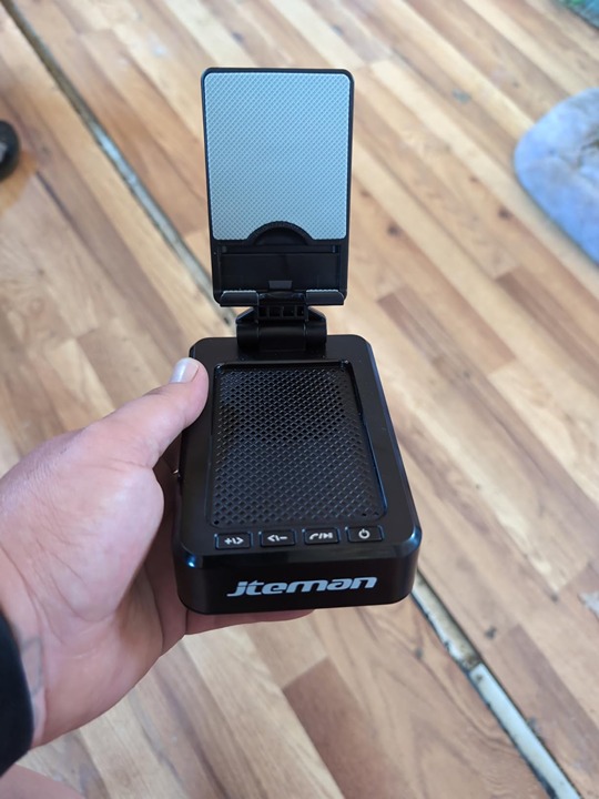 Cell Phone Stand with Wireless Bluetooth Speaker and Anti-Slip Base HD Surround