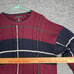 John Ashford Cable Knit Sweater Men XL Colorblock Striped Multicolor Cotton