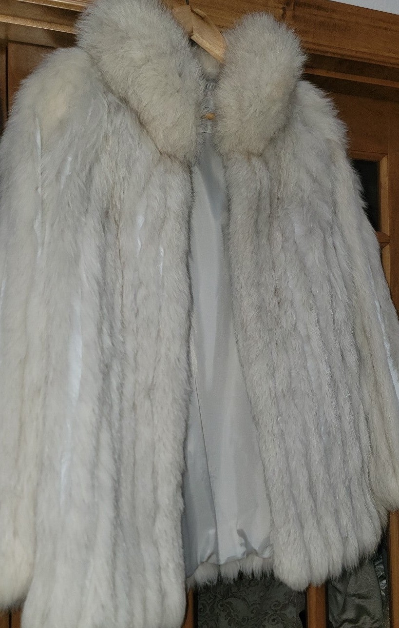 Blue Fox Fur real by Alaskan furs made in findland