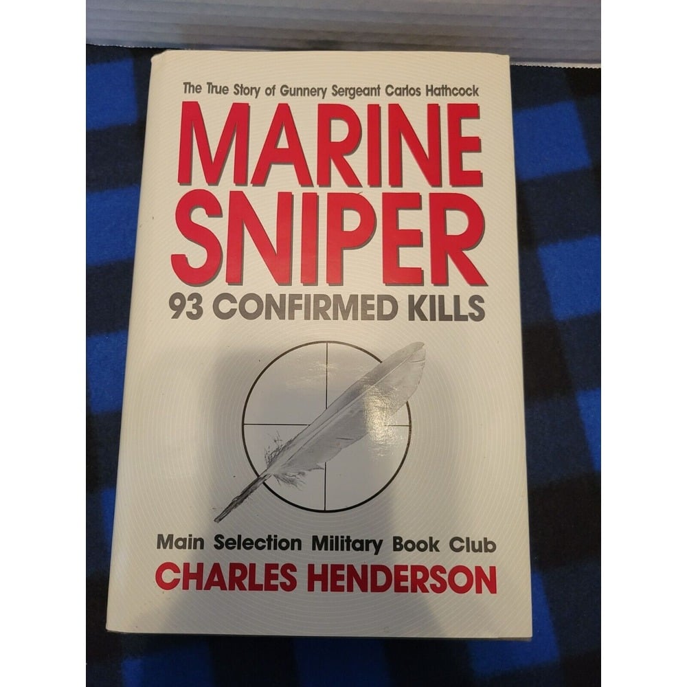 1990 Hathcock Signed Marine Sniper 93 Confirmed Kills by Henderson