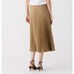 J. Crew Gwyneth Pleated Slip Skirt Midi A Line Elastic Pull On Camel Medium NWT