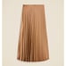 J. Crew Gwyneth Pleated Slip Skirt Midi A Line Elastic Pull On Camel Medium NWT