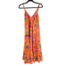 NWT Derek Lam 10 Crosby Women's Orange Multi Tiered Cecela Maxi Sundress Size 4