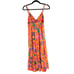 NWT Derek Lam 10 Crosby Women's Orange Multi Tiered Cecela Maxi Sundress Size 4