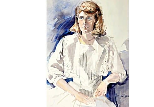 Art Painting Original Signed by Artist Watercolor