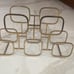 Gold vintage heavy brass Wine Rack