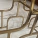 Gold vintage heavy brass Wine Rack