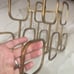 Gold vintage heavy brass Wine Rack