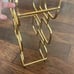 Gold vintage heavy brass Wine Rack