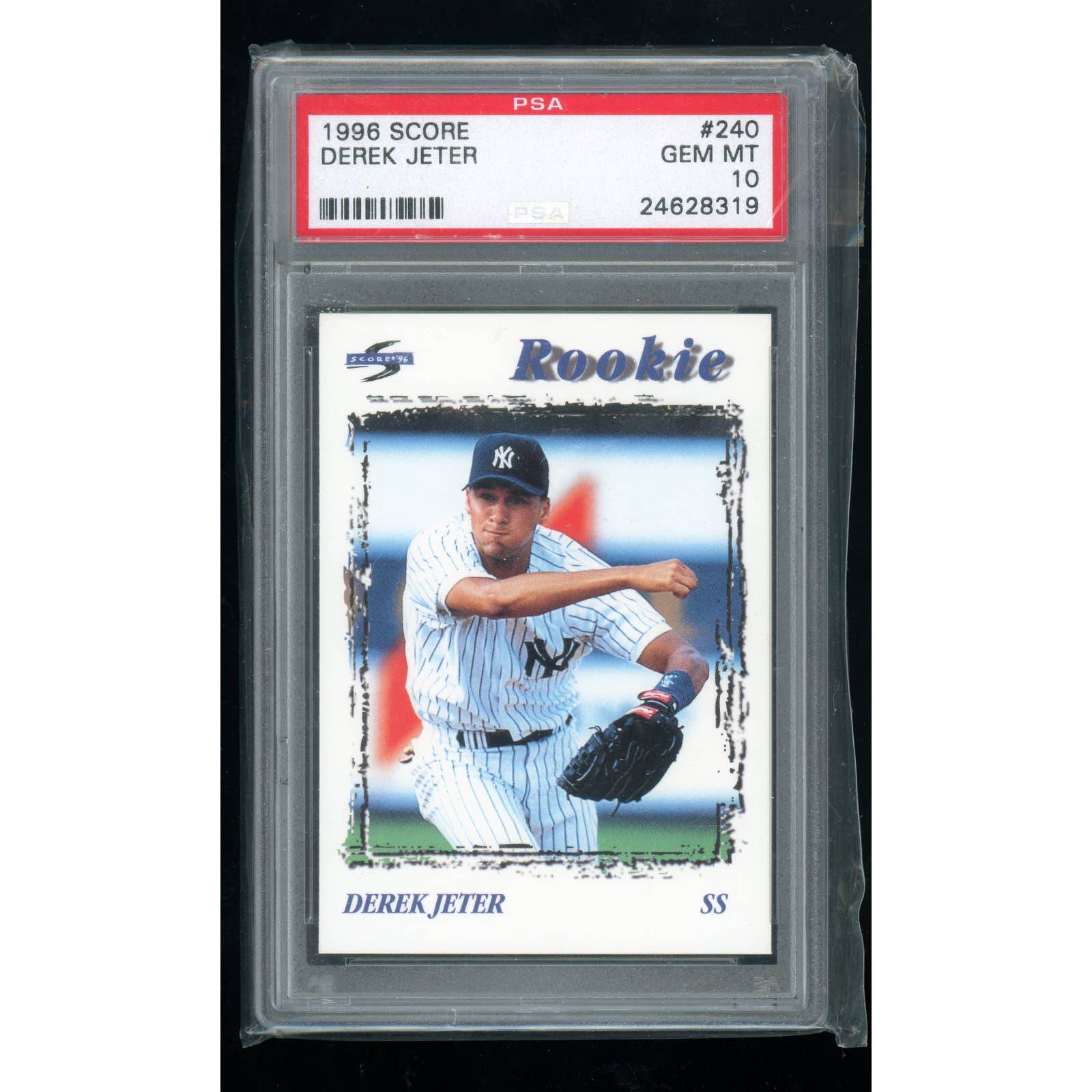 1996 Score #240 Derek Jeter ROOKIE Card in MINT CONDITION - PSA 10