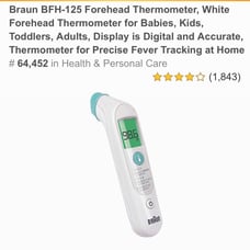 New Braun BFH-125 Forehead Thermometer