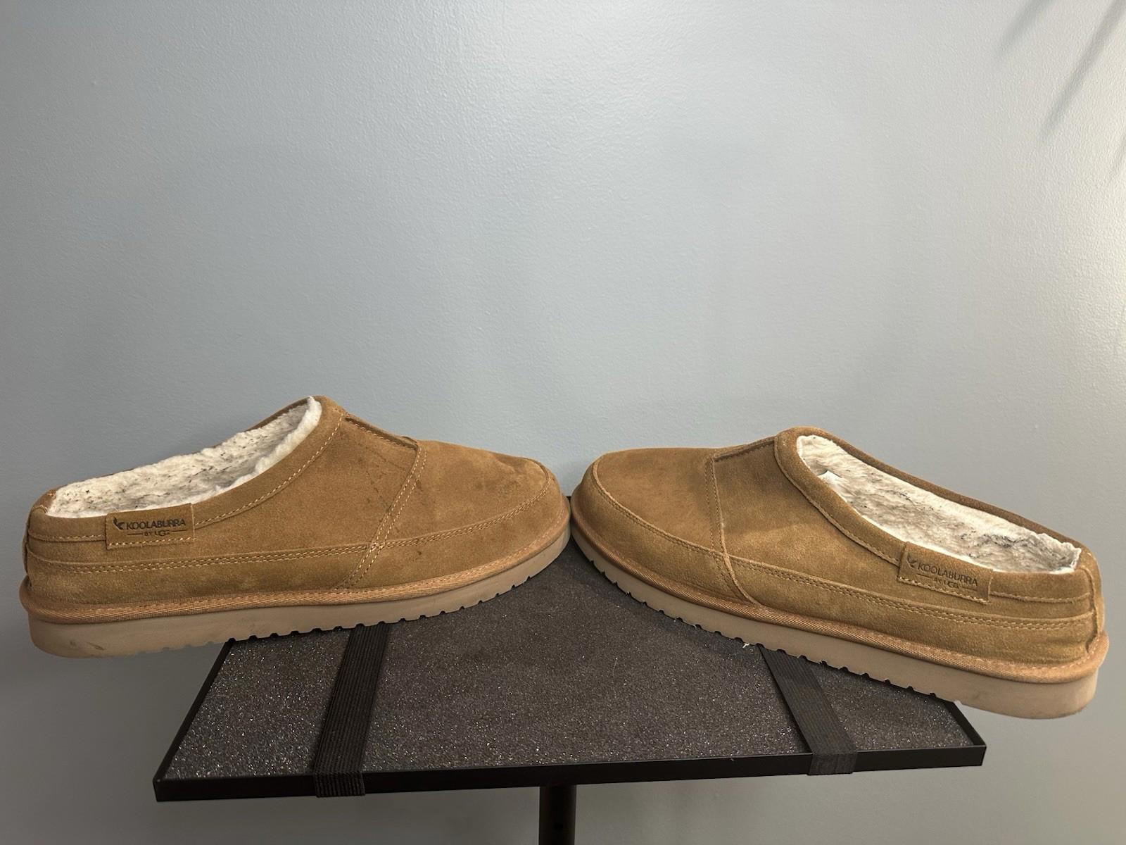 koolaburra by ugg mens slippers 12 Tan Brown Tipton