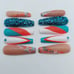 XXL Press on nails- Go Dolphins