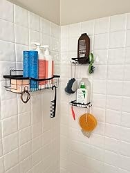 Shower Caddy, 5 Pack Rustproof Stainless Steel Bath Organizers Wit