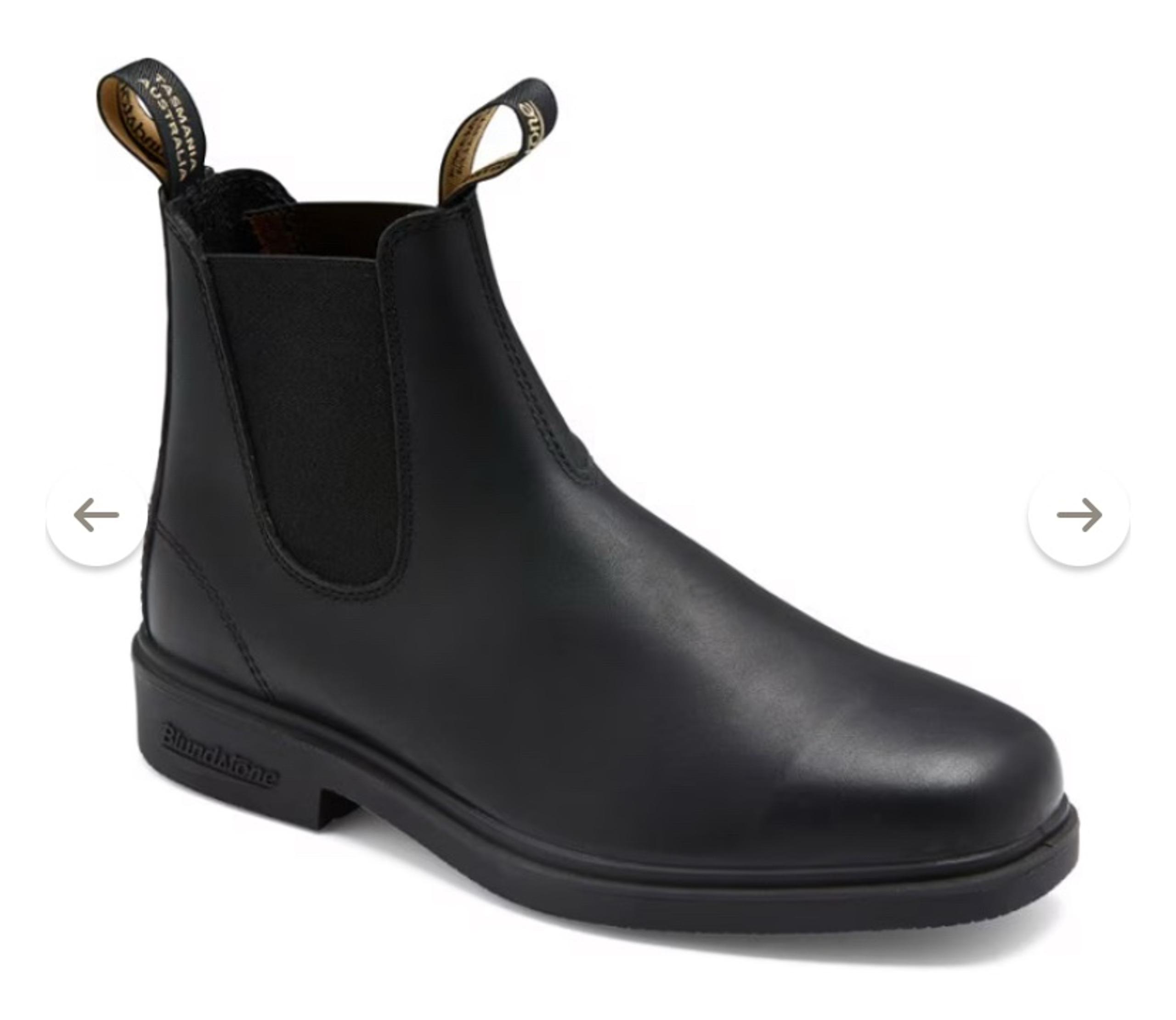 Blundstone black leather dress Chelsea boots 5.5au 8.5us chisel toe