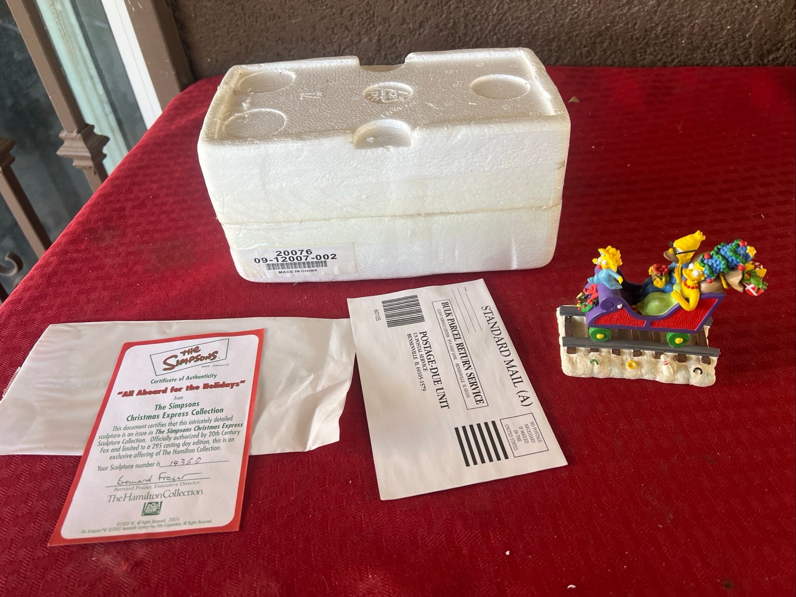 The Hamilton Collection The Simpsons All Aboard for the Holidays #1436d