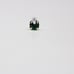 9kt. gold Nose piercing with a green emerald mark 9k solid gold New