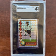 1998 Navarrete Campeonato Mundial David beckham SGC RARE Hologram Sticker
