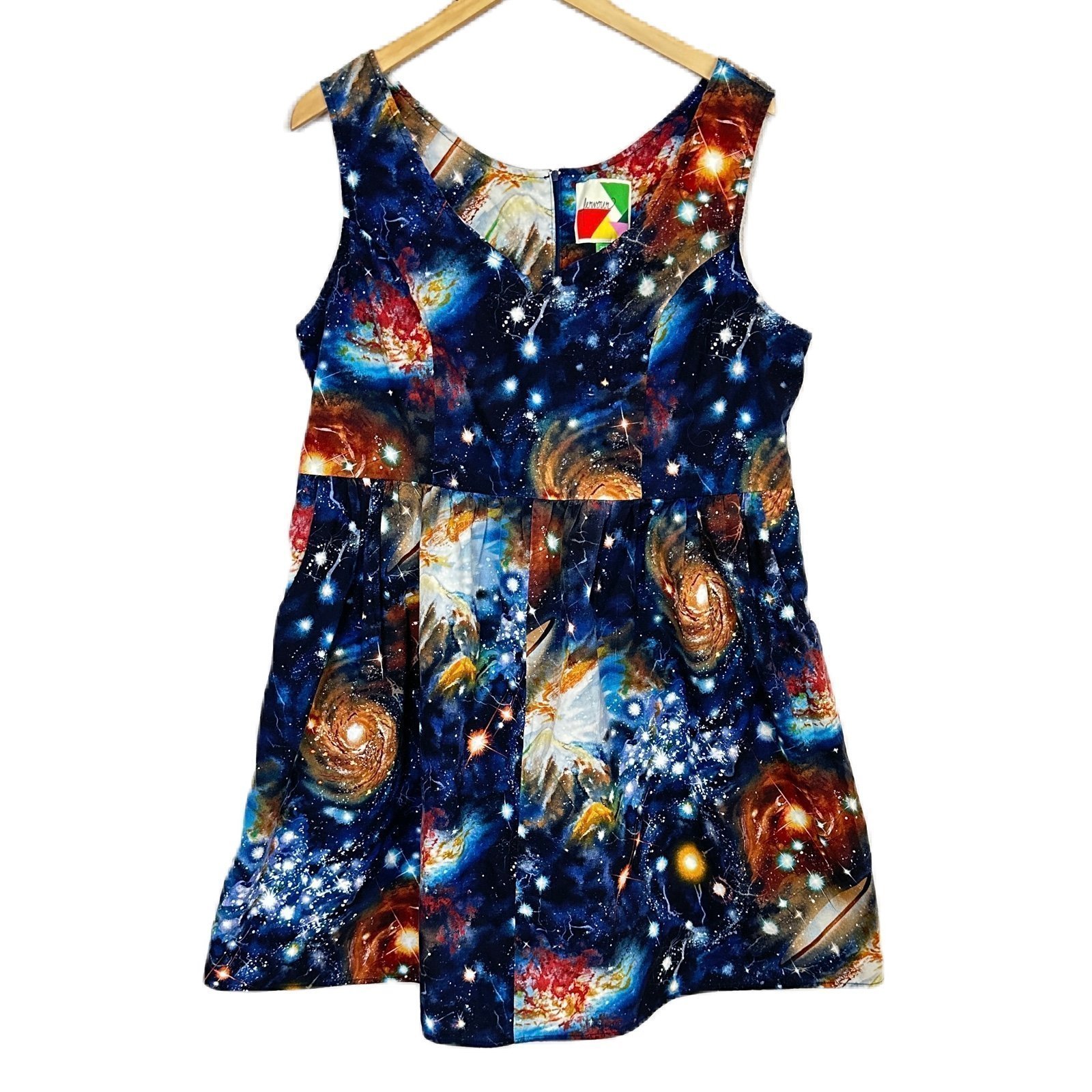 ModCloth Fervour Galaxy Outerspace Solar Sleeveless Dress Women’s Plus Sz 2X