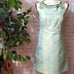 NWOT Laundry Jewel Neckline Gold Foil/ Green Dress
