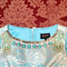 NWOT Laundry Jewel Neckline Gold Foil/ Green Dress
