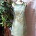 NWOT Laundry Jewel Neckline Gold Foil/ Green Dress